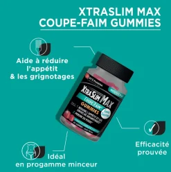 XtraSlim Max Gummies coupe-faim Forté Pharma - pot de 60 gummies