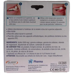 XyliMelts Pastille adhésive contre la bouche sèche saveur légèrement sucrée - boîte de 40 comprimés