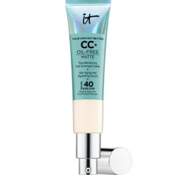 Your Skin But Better CC+ Cream Oil Free Matte CC Crème correctrice haute couvrance anti-pores apparents SPF40 It Cosmetics - tube de 32 ml