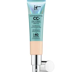 Your Skin But Better CC+ Cream Oil Free Matte CC Crème correctrice haute couvrance anti-pores apparents SPF40 It Cosmetics - tube de 32 ml
