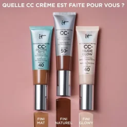 Your Skin But Better CC+ Cream Oil Free Matte CC Crème correctrice haute couvrance anti-pores apparents SPF40 It Cosmetics - tube de 32 ml