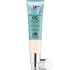 Your Skin But Better CC+ Cream Oil Free Matte CC Crème correctrice haute couvrance anti-pores apparents SPF40 It Cosmetics - tube de 32 ml