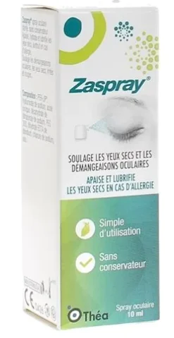 Zaspray Spray oculaire apaisant et lubrifiant Théa - flacon de 10ml