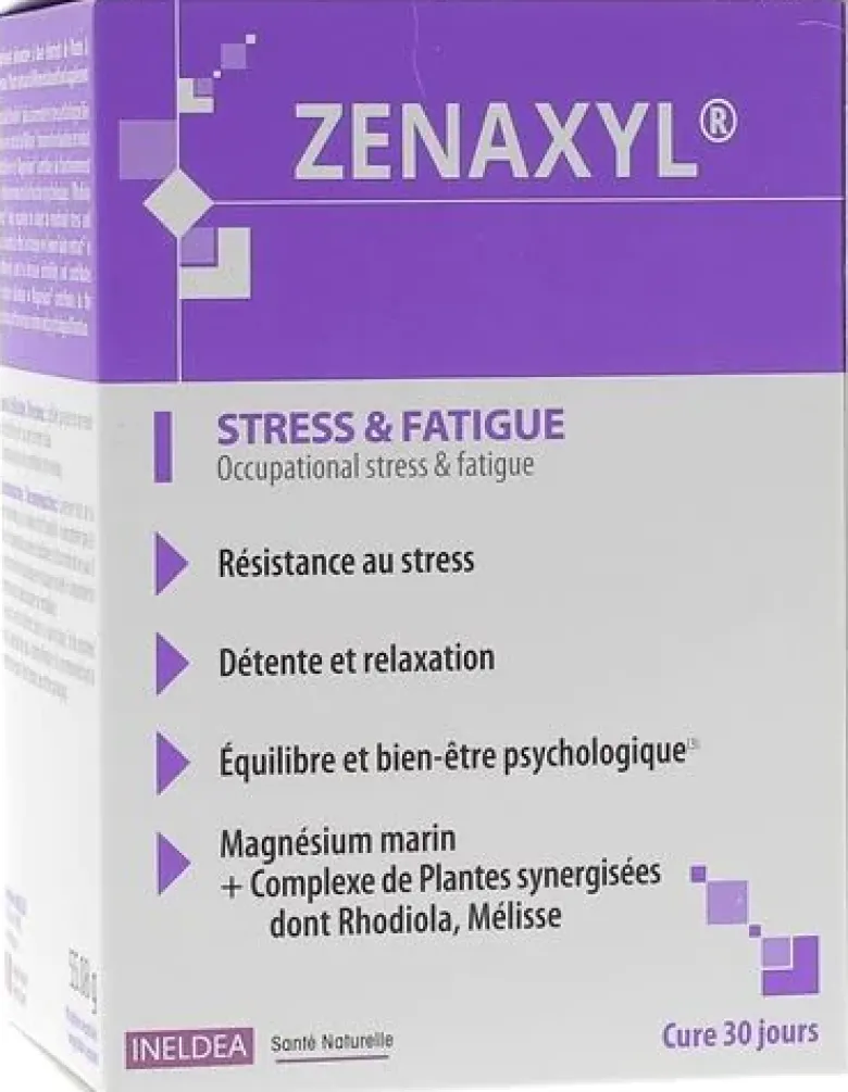 Zenaxyl stress et fatigue Ineldea - boîte de 90 gélules