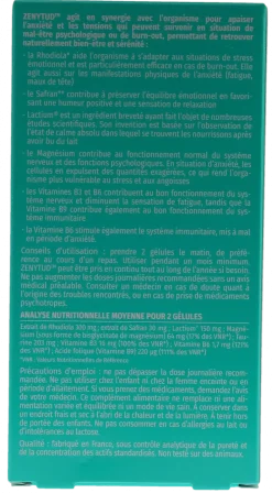 Zenytud anxiété mal-être Phyto Research - boite de 60 gélules végétales