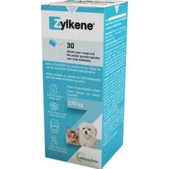 Zylkene chiens et chats moins de 10kg Vetoquinol - boite de 30 gélules