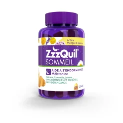 ZzzQuil Sommeil arôme mangue banane - boîte de 60 gommes