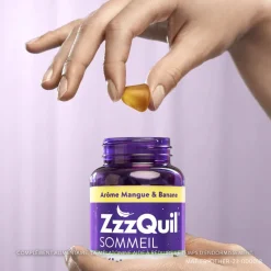 ZzzQuil Sommeil arôme mangue banane - boîte de 60 gommes