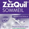 ZzzQuil Sommeil bandelettes nasales - boîte de 26 bandelettes